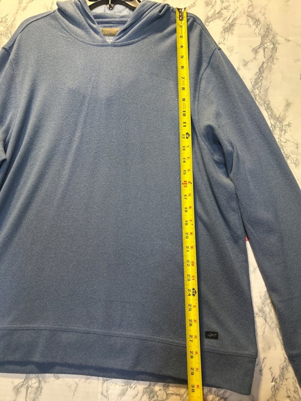 Greg Norman Mens Size X Large Blue Lightweight Hoodie Long Sleeve Pullover Soft - Picture 3 of 10